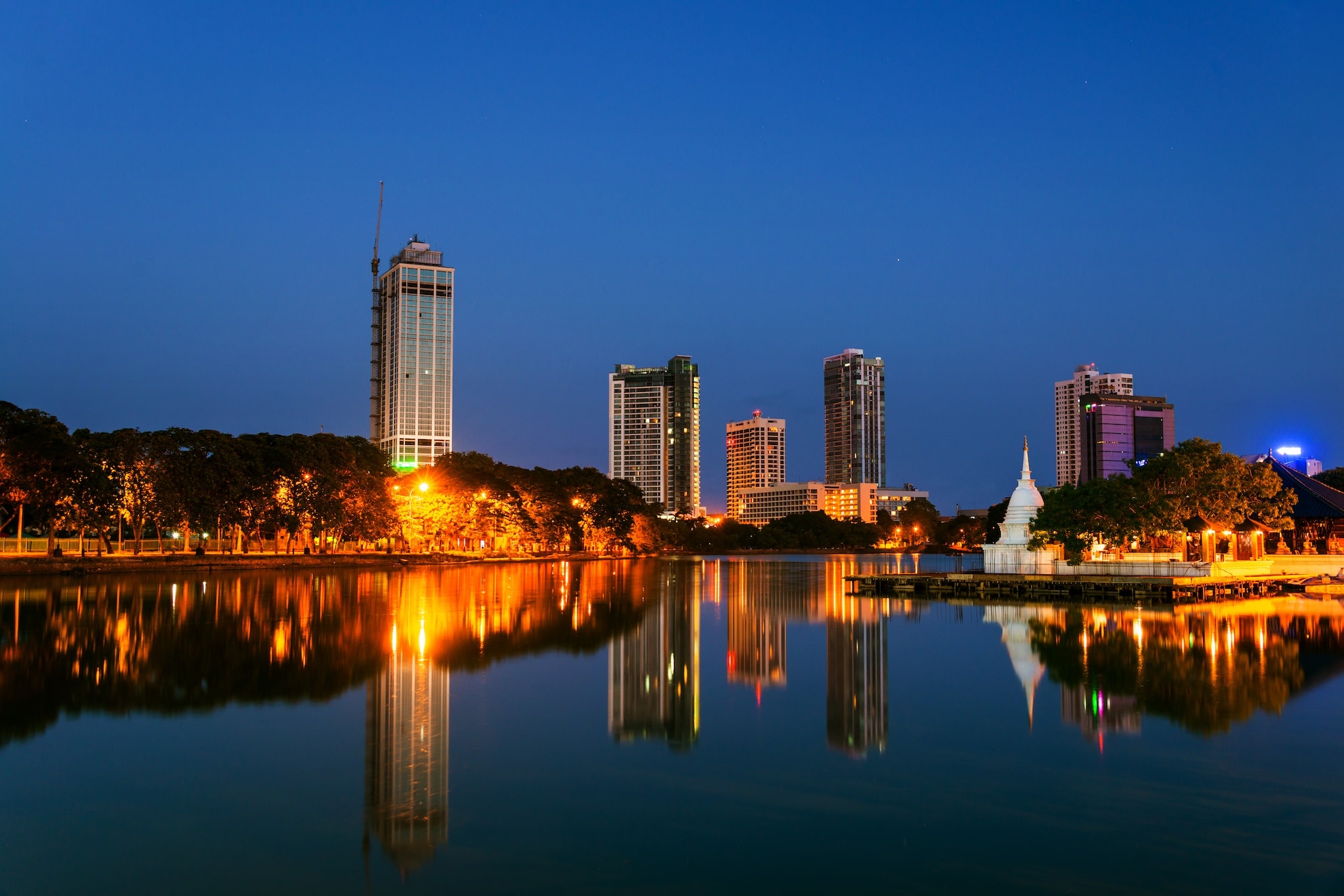 Modern Colombo city view showing urban population concentration